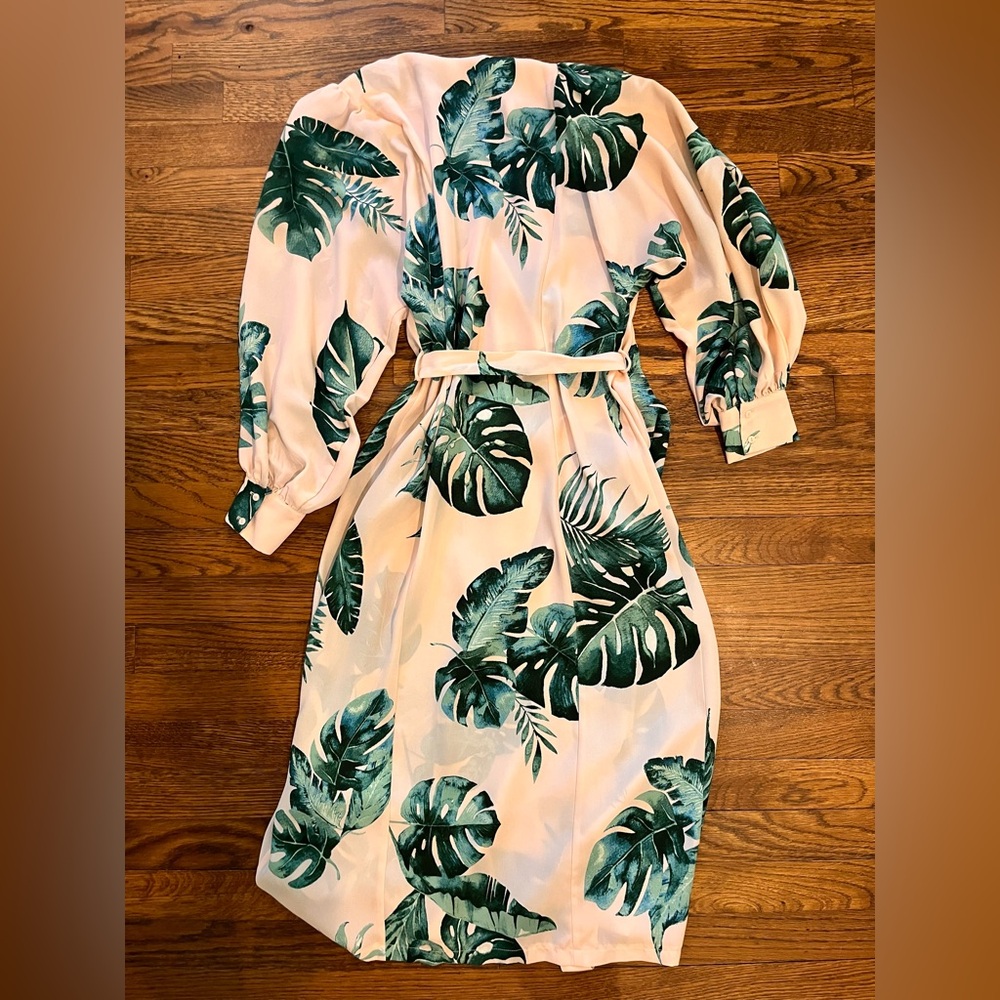 Dress Forum Tropical Print Wrap Dress
